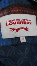 Bomber a collo alto motivo check LOVERboy