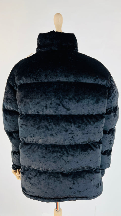 Piumino velluto nero