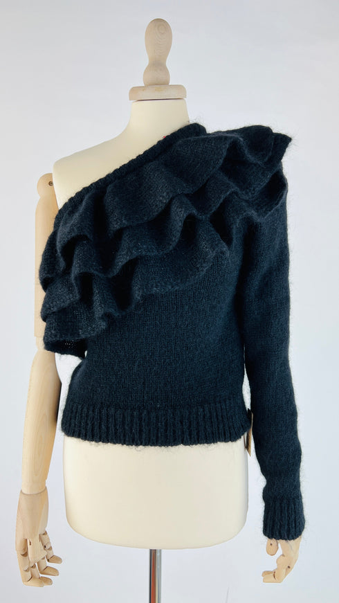 Top monospalla in maglia