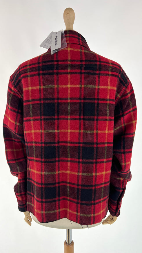 Giacca tartan con cartellino