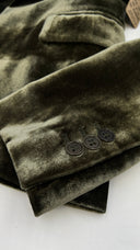 Blazer in velluto color khaki Parosh