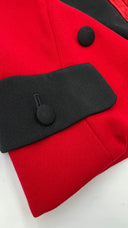 Giacca corta rossa con inserti neri MOSCHINO COUTURE