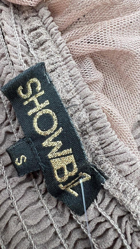 Top arricciato con ruche