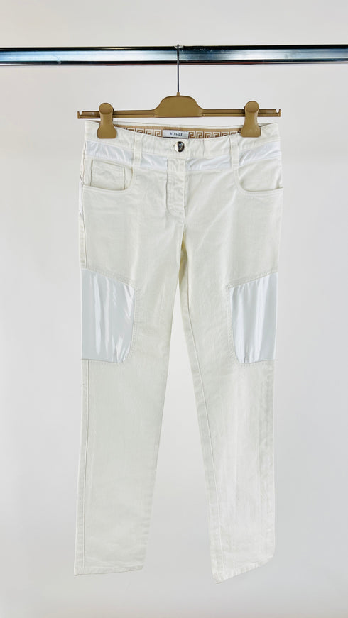 Pantaloni cinque tasche bianchi