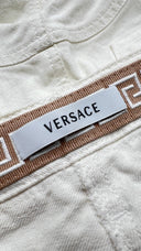 Pantaloni cinque tasche bianchi Versace