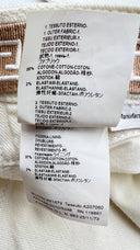 Pantaloni cinque tasche bianchi Versace