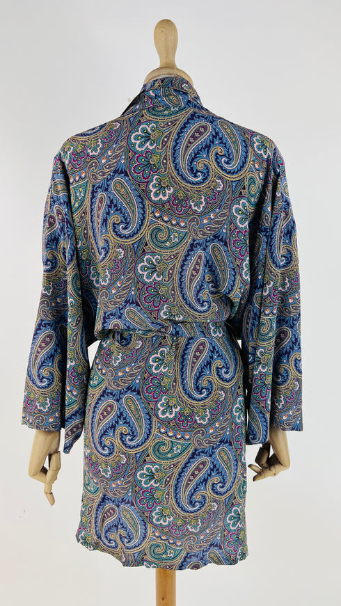 Vestaglia paisley con cinta