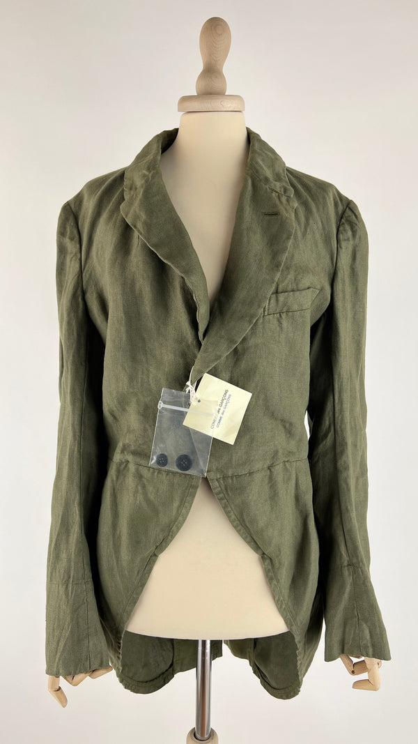 Frac in lino con cartellino