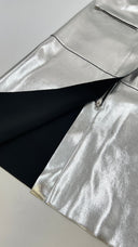 Gonna midi color argento Golden Goose