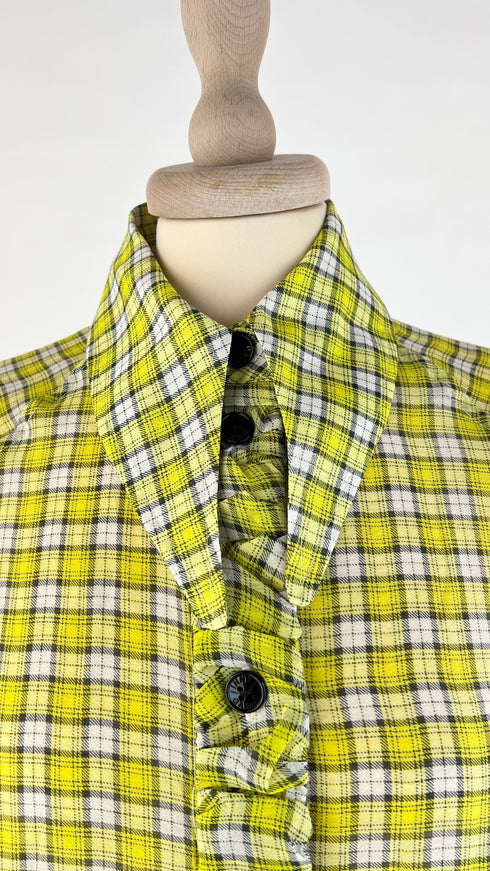 Camicia tartan collo over