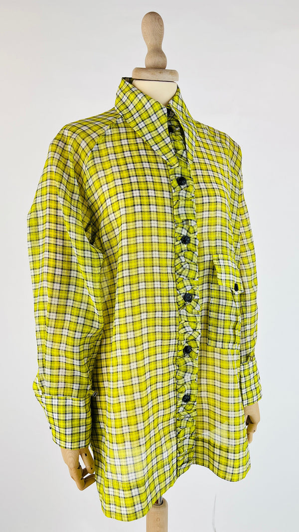 Camicia tartan collo over