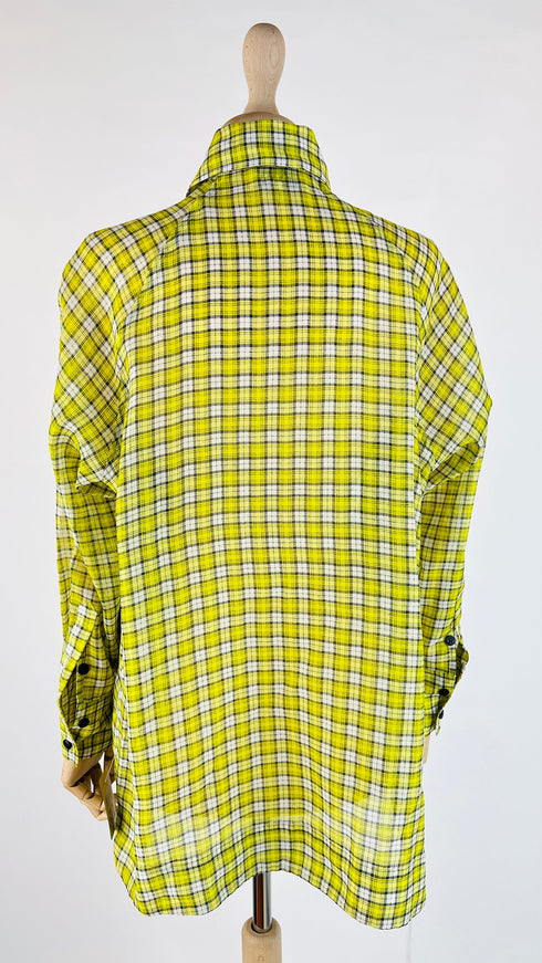 Camicia tartan collo over