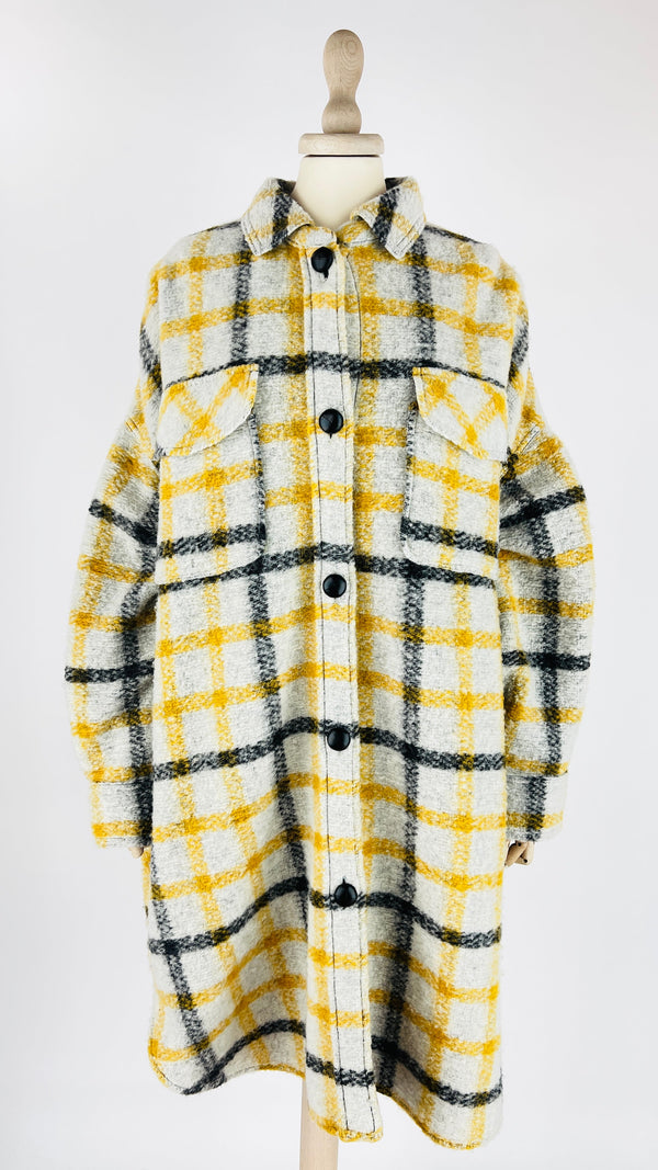 Soprabito bouclé tartan