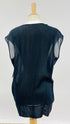 Top collo a contrasto