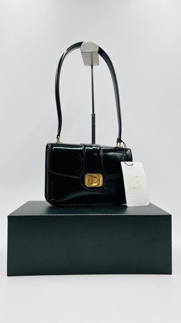Borsa "Josephine" in vernice nera
