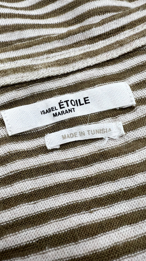 T-shirt righe cotone-lino