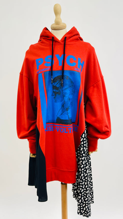 Abito felpa corto “Psych”