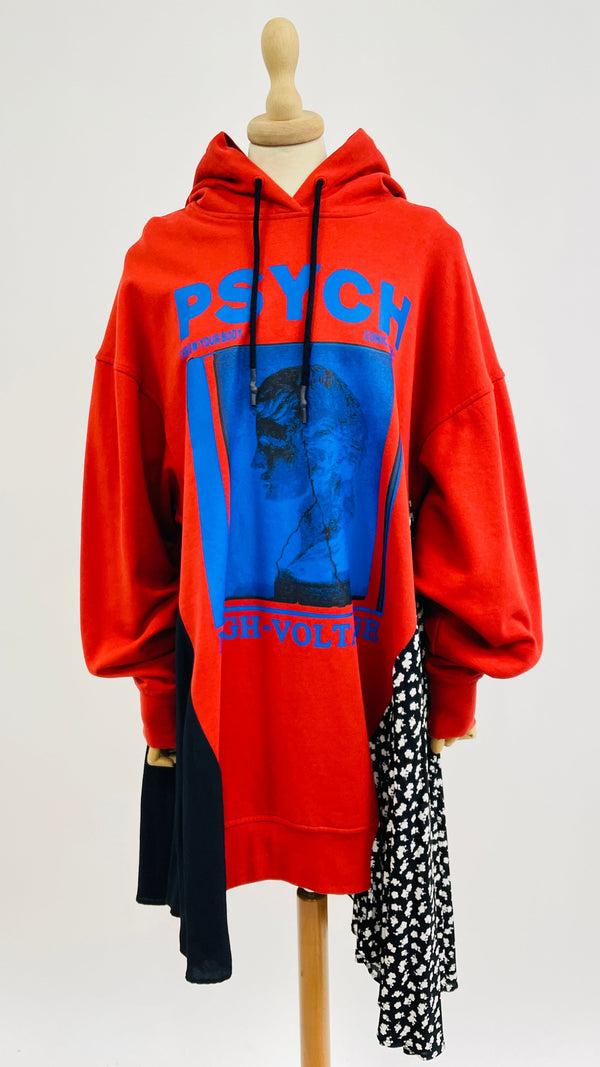 Abito felpa corto “Psych”