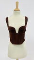 Top bustier impunture rosa