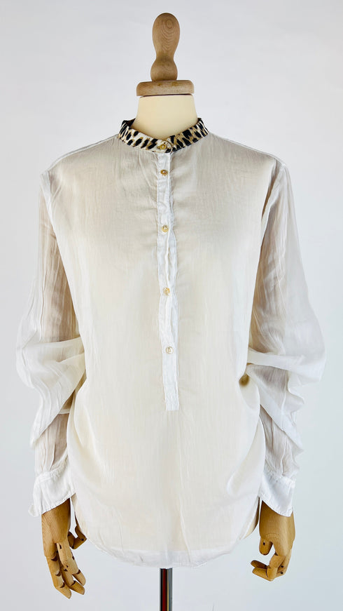 Camicia bianca cotone-seta