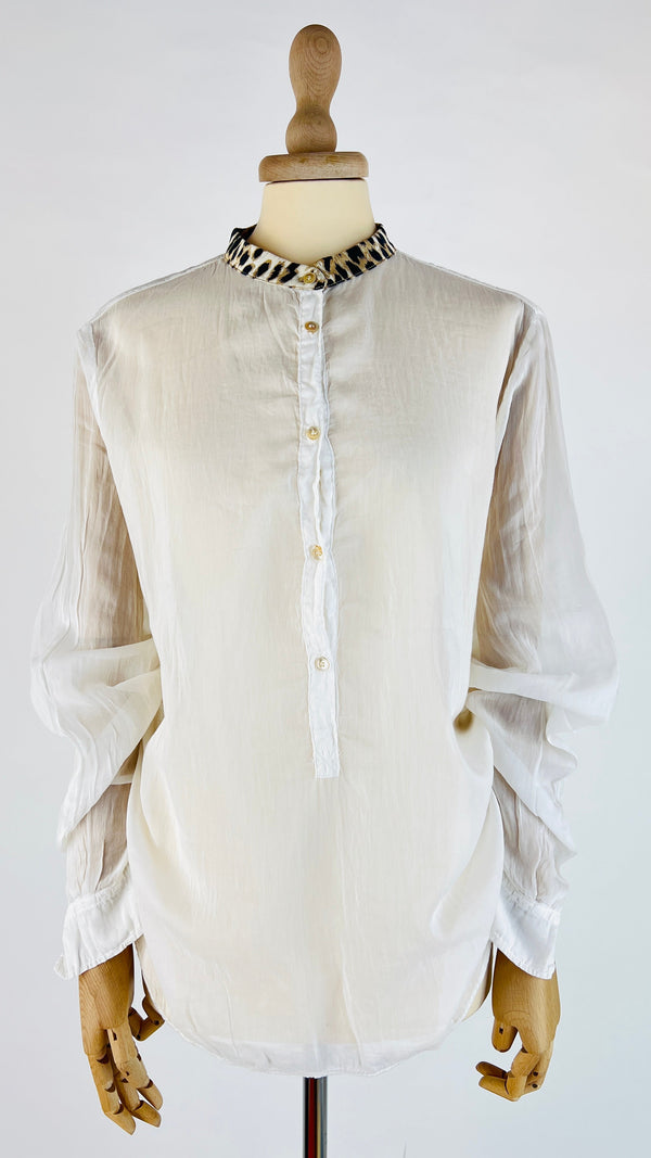 Camicia bianca cotone-seta