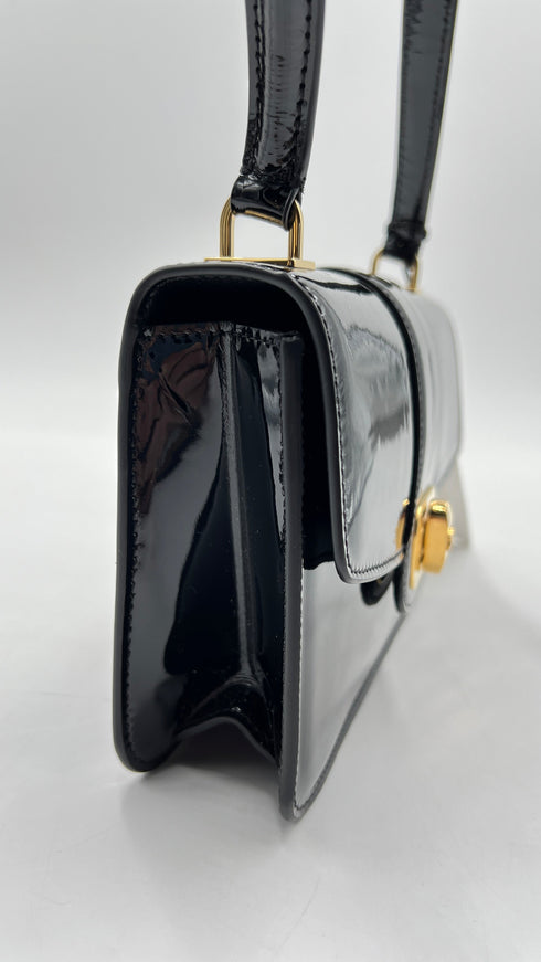 Borsa "Josephine" in vernice nera