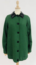 Giacca pie de poule verde Attic & Barn