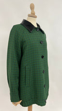 Giacca pie de poule verde Attic & Barn