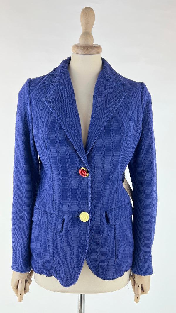Blazer con bottoni a rosa