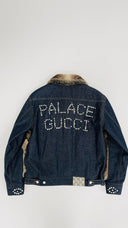Bomber denim e pelliccia GUCCI Palace