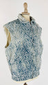 Gilet bleached ricamato