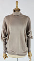 Maglia collo alto in seta e cashmere