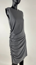 Abito midi con arriccio Amina Muaddi x Wolford
