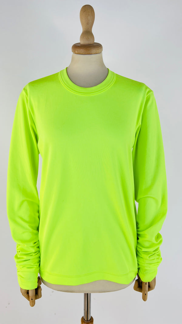 Longsleeve fluo con cartellino