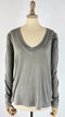 Longsleeve V cotone