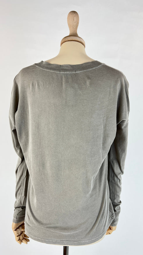 Longsleeve V cotone