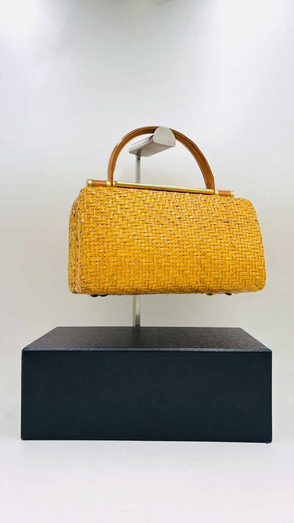 Borsa a bauletto intrecciata