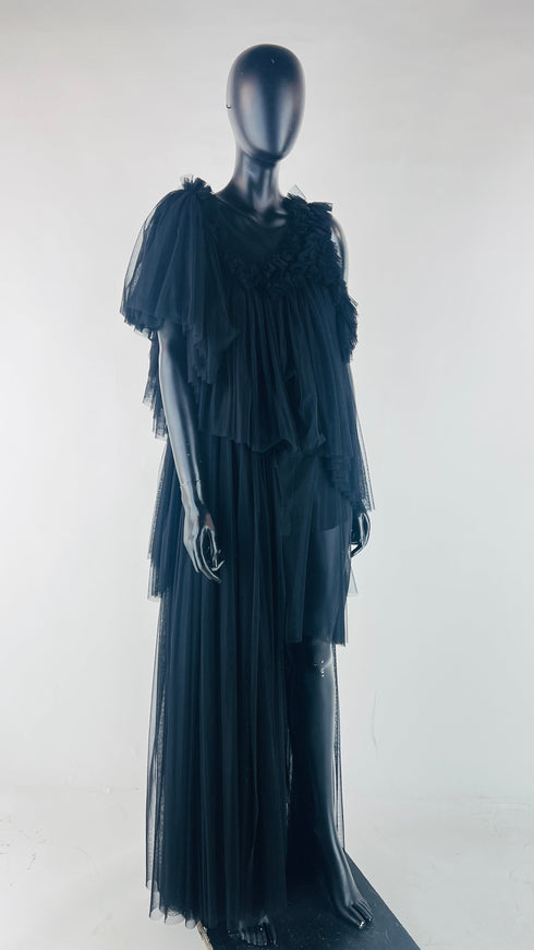 Abito lungo in tulle
