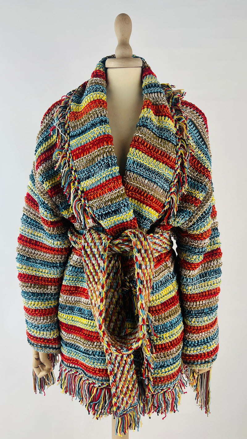 Cardigan aperto con frange ALANUI
