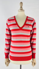 Maglia a V a righe LAcoste