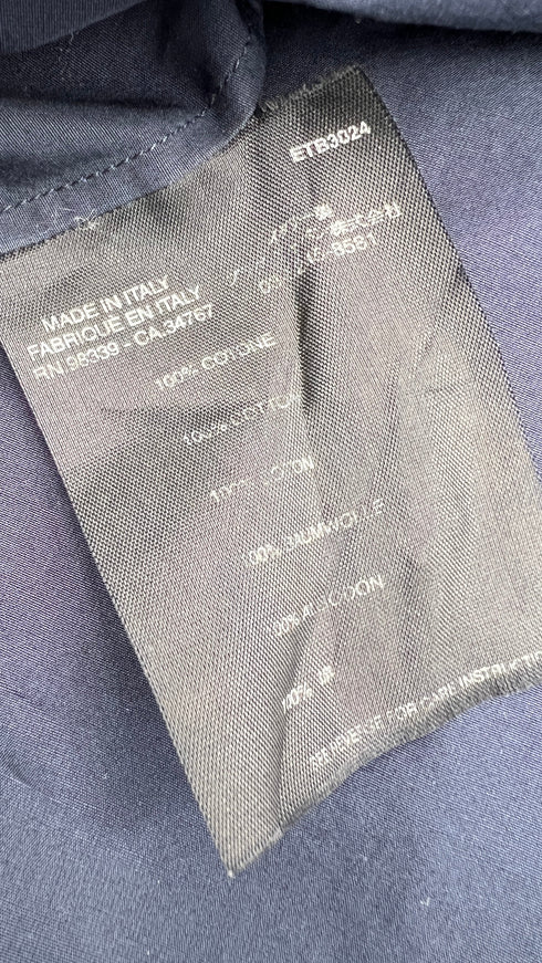 Camicia blu in cotone