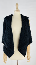 Mantellina con cappuccio OFF WHITE