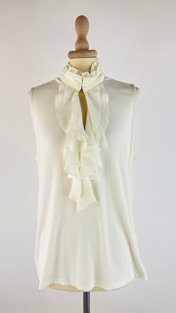 Canotta con volant vintage