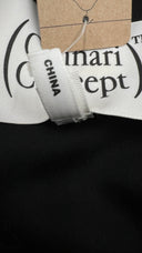 Piumino cropped nero Cannari concept