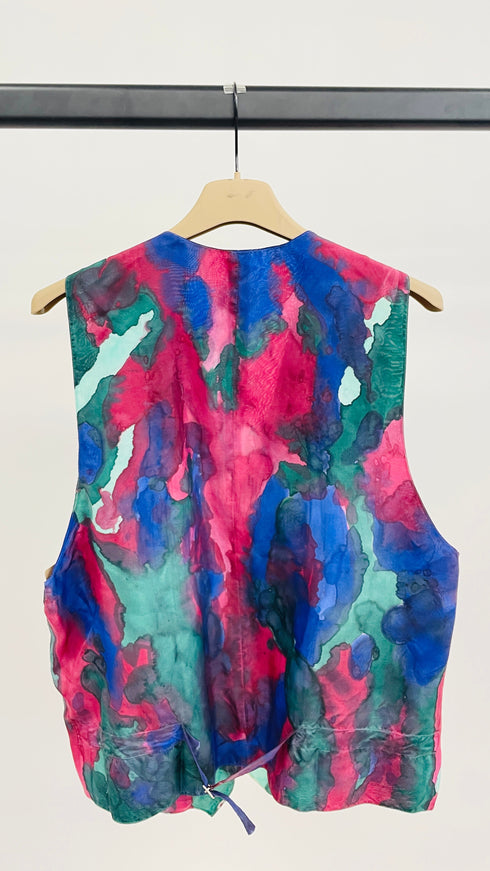 Gilet motivo acquerello