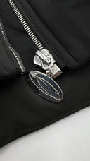 Piumino cropped nero Cannari concept