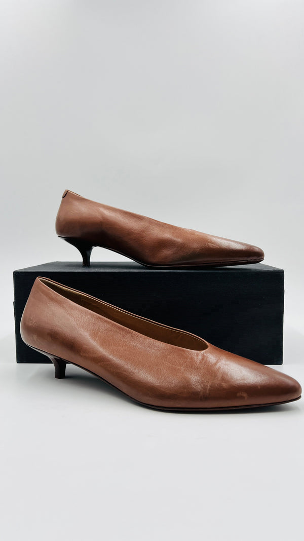 Decollete in pelle N.40