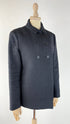 Giacca corta lurex blu