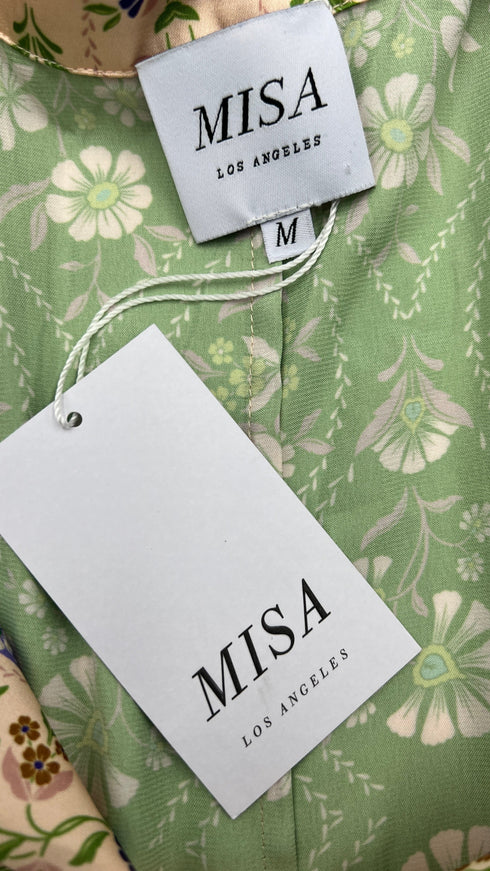 Camicia a fiori con cartellino