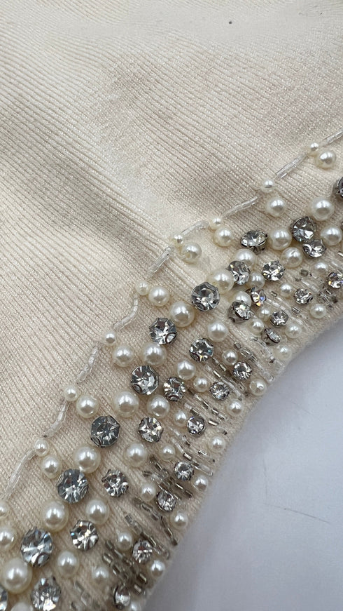 Longsleeve cropped cristalli